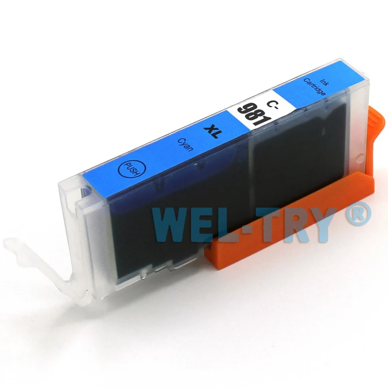 PGI-980 PGBK CLI-981 картридж для Canon TS6290 TS8190 TS8195 TS8290 TS9590 полные чернила с чипами |