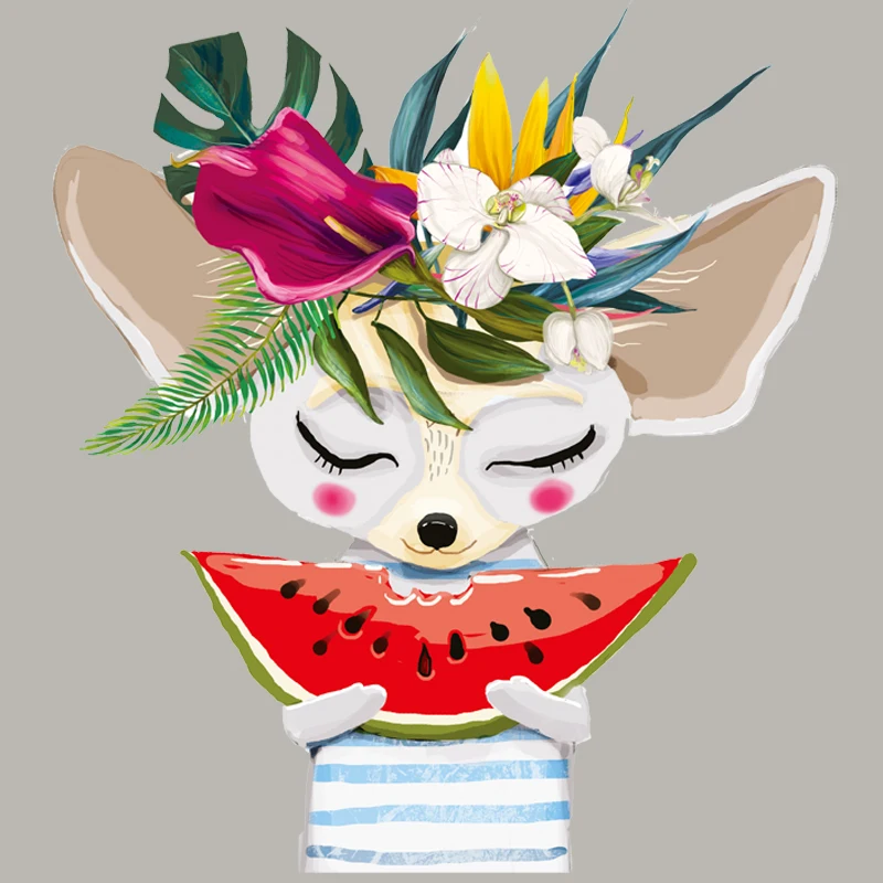 Наклейки Boho Fox на одежду термонаклейки для переноса полоски сделай сам моющиеся