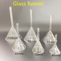 2pcsset 90mm laboratory high quality glass funnel conical funnel filter device