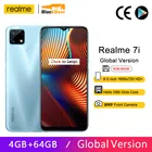 Realme 7i 7 i Android 10,0 смартфон Helio G85 Восьмиядерный мобильный телефон 6,5 дюймов мобильный телефон 18 Вт Быстрая зарядка 6000 мАч глобальная версия