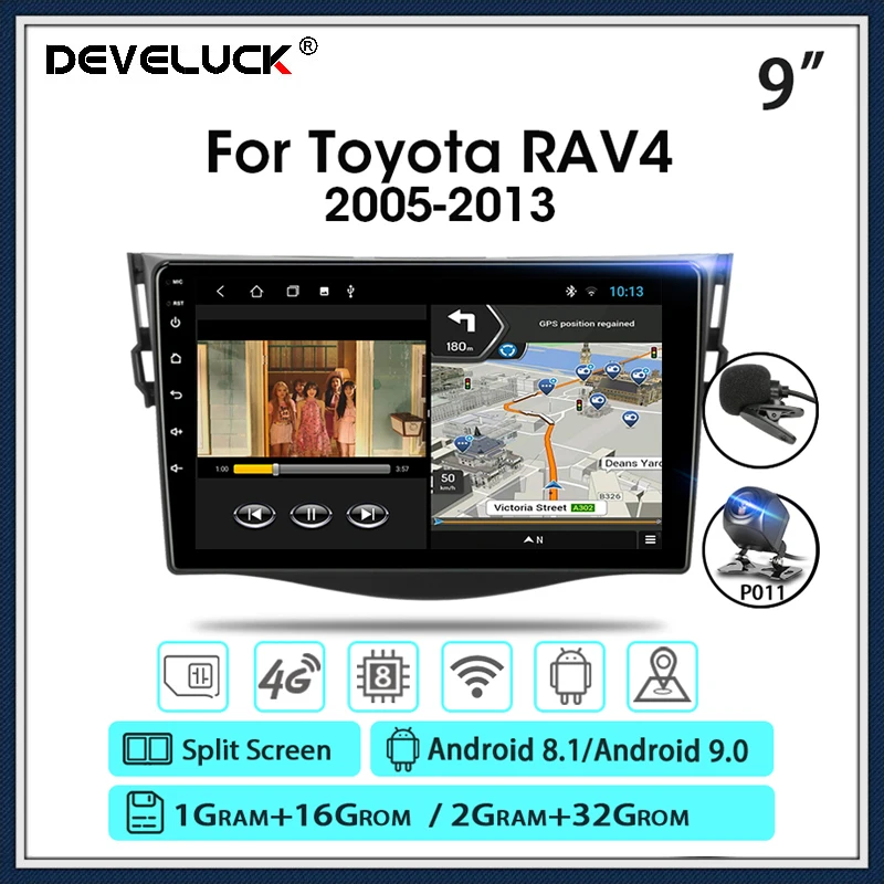 Android 9 0 автомобильный Радио Multimidia видео плеер для Toyota RAV4 2005 2013 2 Din головное