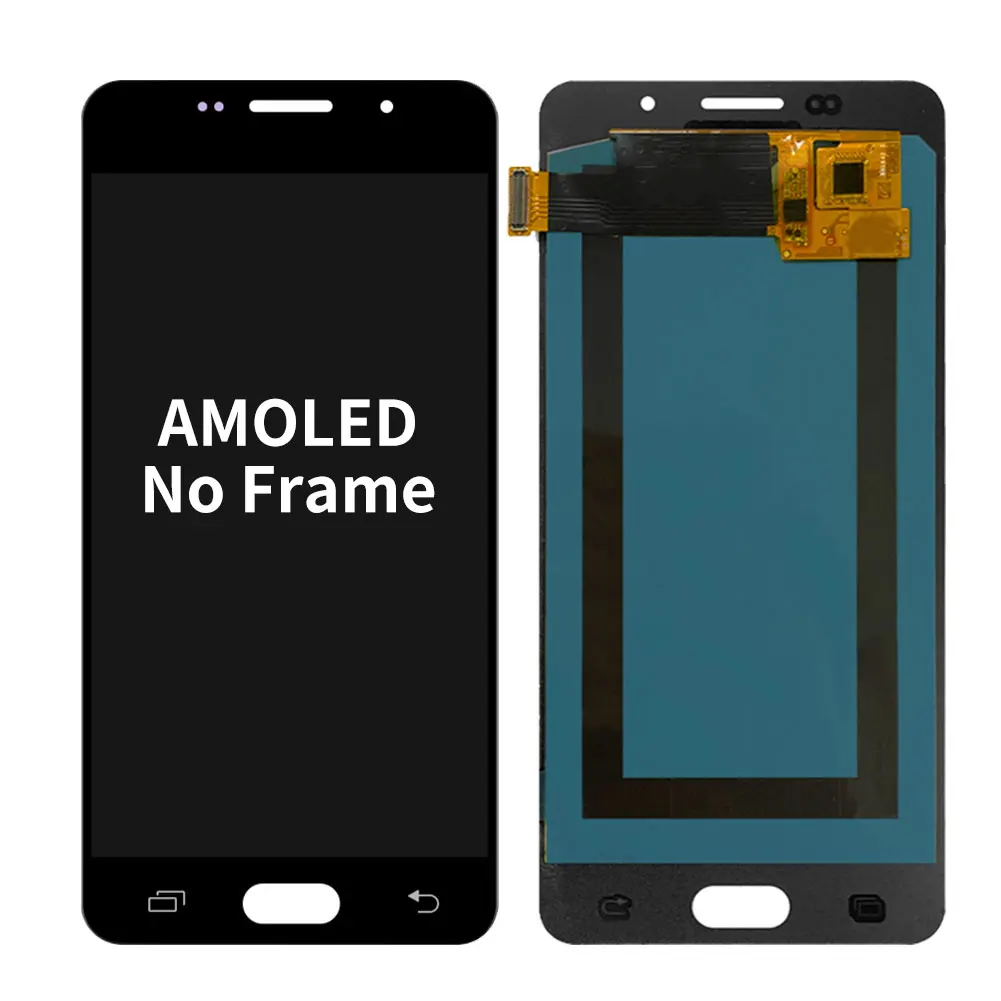 5 2 amoled for samsung galaxy a5 2016 a510 lcd display touch screen digitizer assembly replacement no frame mobile phone parts free global shipping