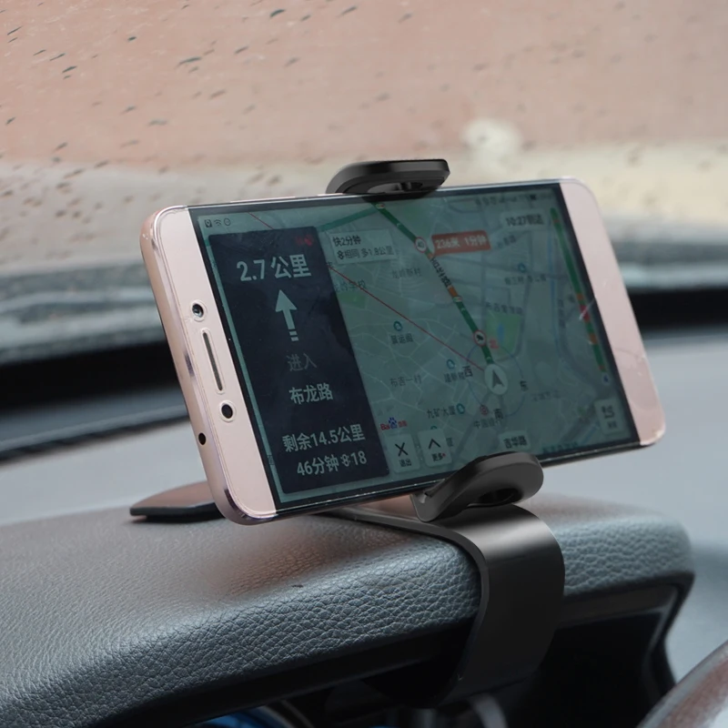 

Universal 360 Rotating ABS Cell Phone GPS Car Dashboard Mount Phone Holder Stand Hud Clip-On Cradle Phone Bracket Car Holder