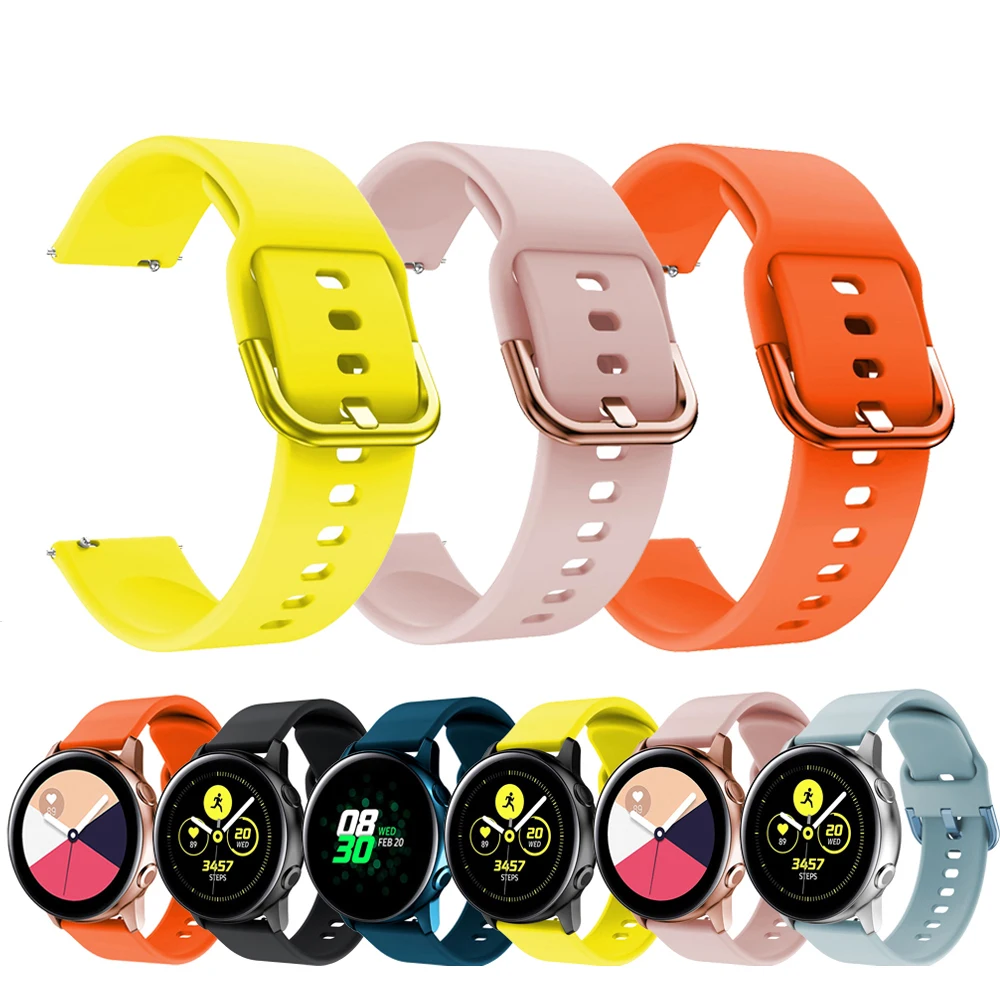Спортивный ремешок для Samsung Galaxy Watch Active Band силиконовые оригинальные Смарт часы