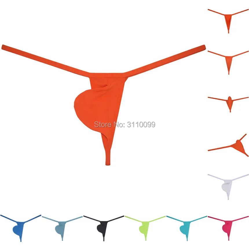 Мужское супермягкое гладкое нижнее белье с Т образной спинкой мини бикини