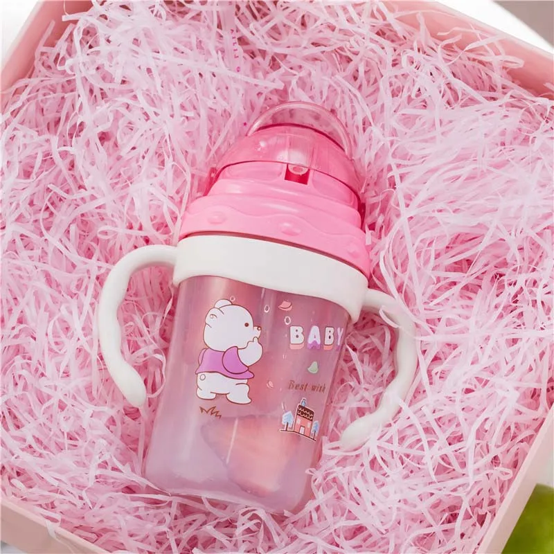 Детские Чашки для младенцев детские чашки малышей 240 мл Бутылочки тренировок
