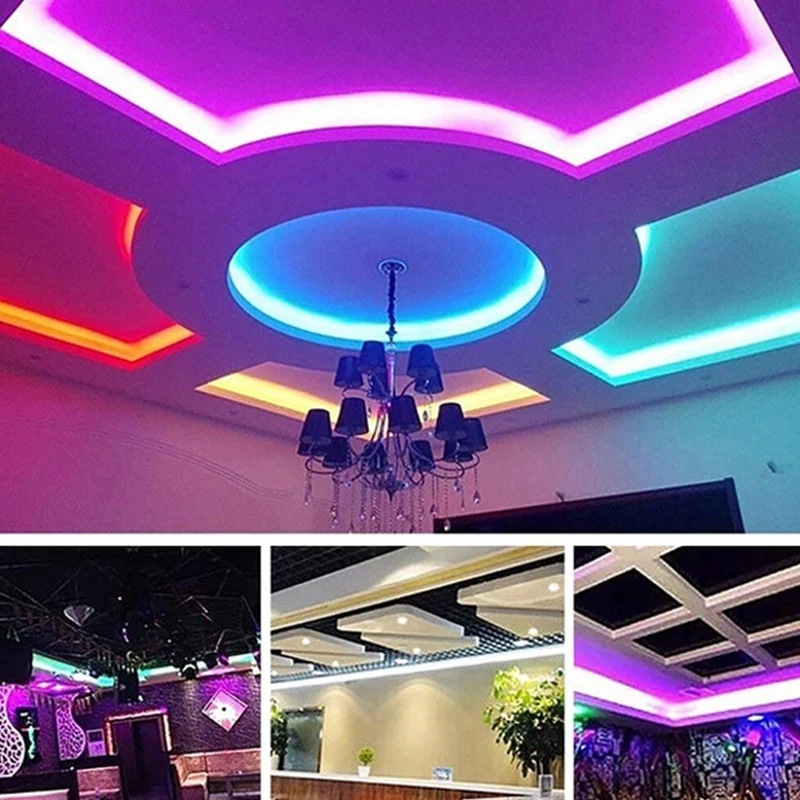 

20M Set Light Bar 44 Key 5050 RGB Set Soft Light Bar 20M 5050 RGB Waterproof Light Strip