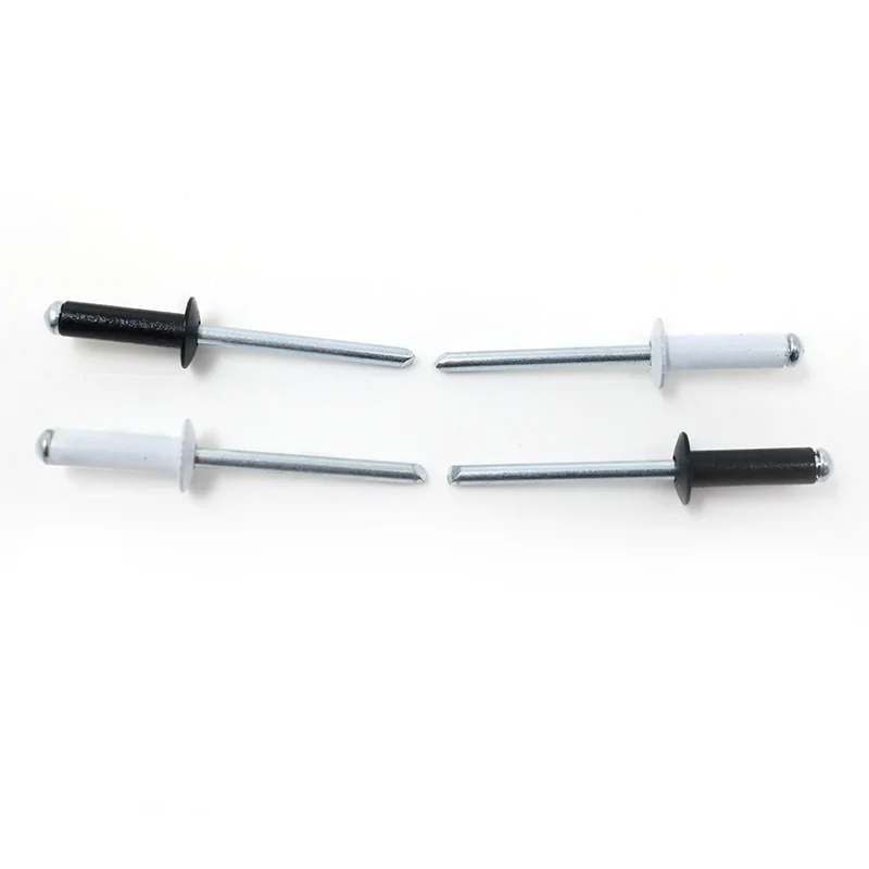 

Rivets Screw Tools Home Decoration Fastener Pop Rivets Metalworking Rivets Aluminium 4.8*16 Black and White 160Pcs