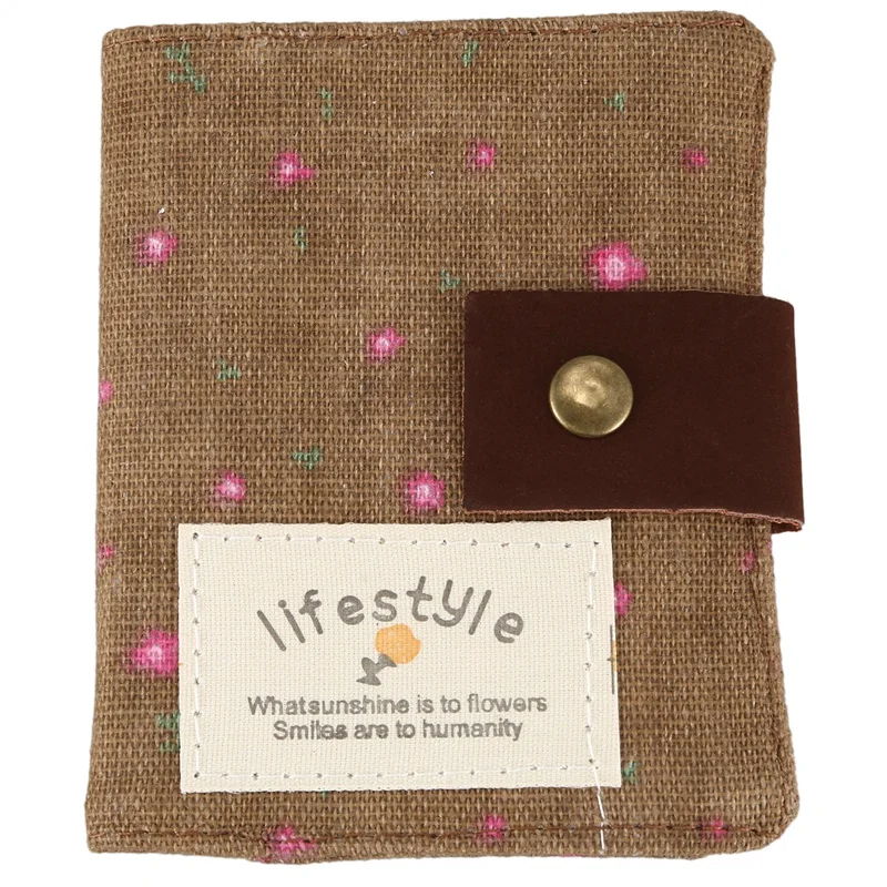 Новый элегантный Кантри Стиль Холст Кредитная Визитная карточка сумка Карманный