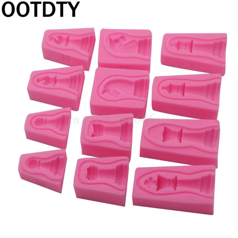 3D Международная формочка в виде шахматных фигур полимерный корпус украшения