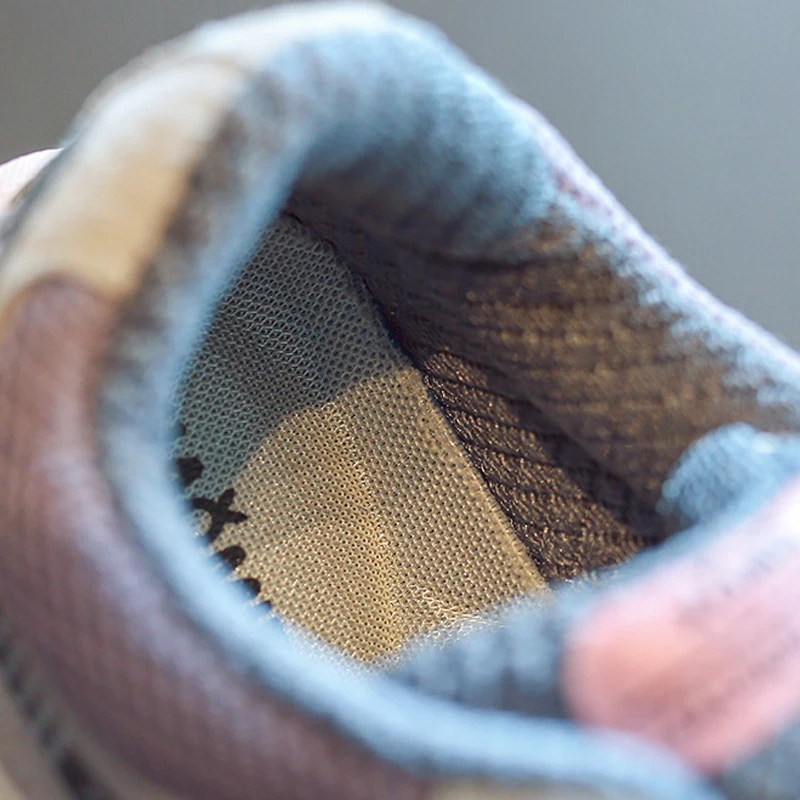 Новые осенние детские спортивные кроссовки из натуральной кожи Детские