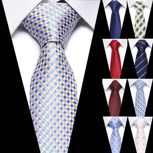 Luxury Wedding Ties 7.5cm Men's Classic Tie Silk Jacquard Woven Tie Set Business Necktie Accessories in USA (United States)