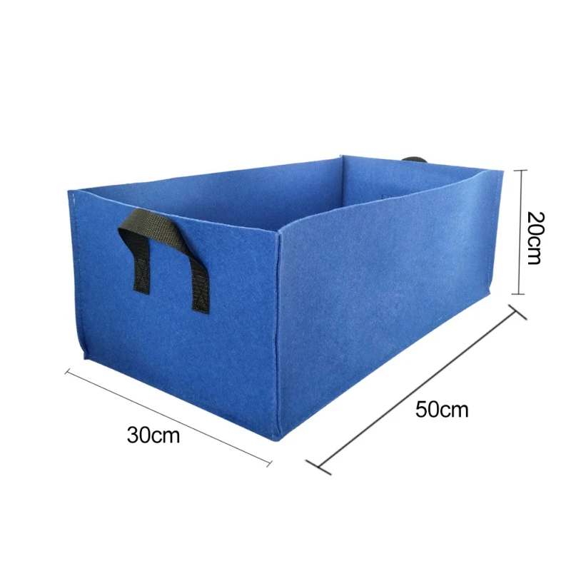 E 50x30x20cm Нетканый мешок для роста растений, защита окружающей среды, мешок для посадки овощей, цветочный горшок, Садовые принадлежности - Цвет: E 50x30x20cm