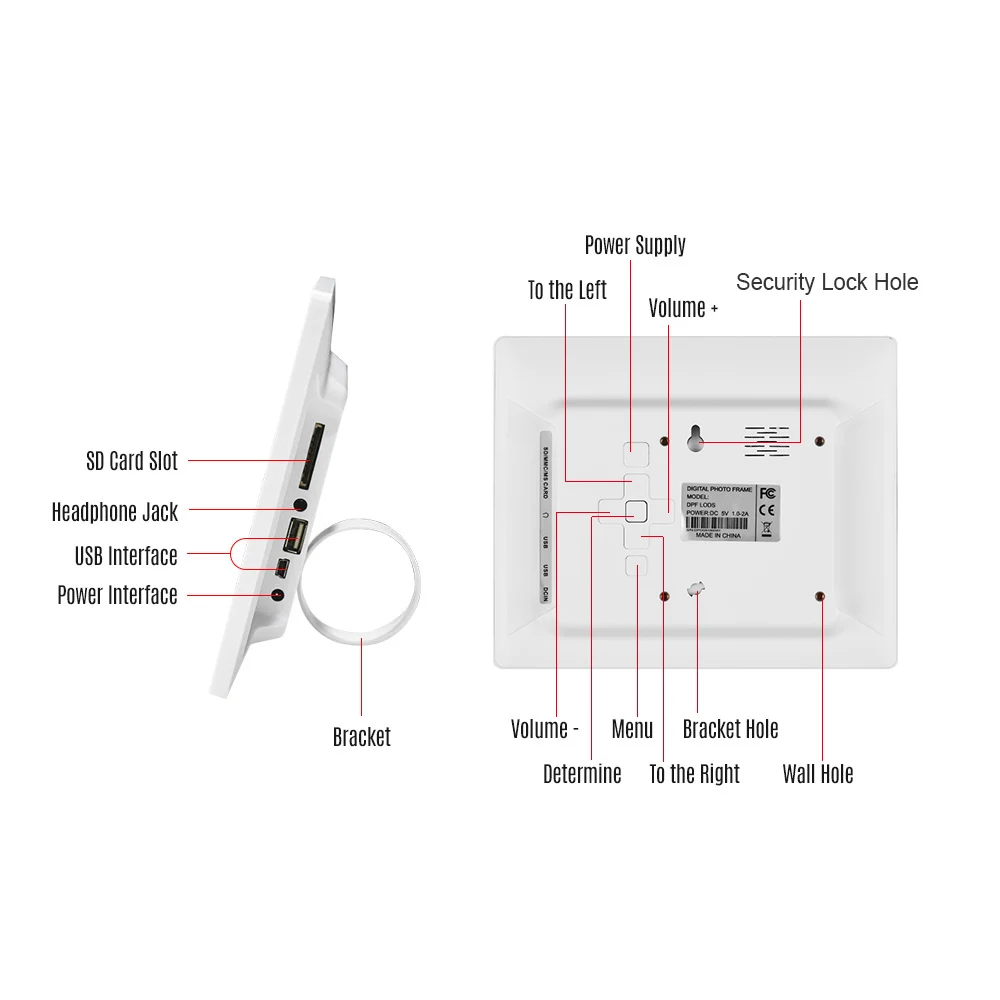Andoer 8 &quotЦифровая фоторамка светодиодный фотоальбом 2 4G дистанционное управление
