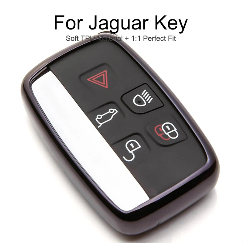 ТПУ чехол для ключа автомобиля Jaguar Xf X type Alarm XJ F Pace Land Rover freelander 2 брелок Chian