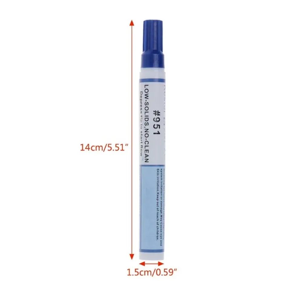 

2 Pcs 10ml 951 Soldering Rosin Flux Pen Low-Solid DIY Non-clean Solder Power Cleaning-free Welding Pen