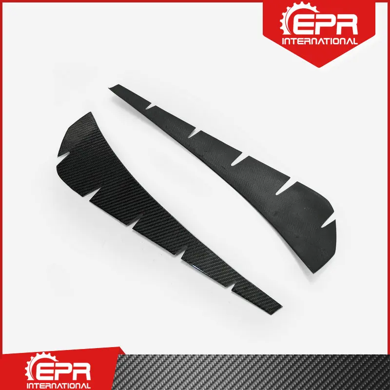 carbon fiber front fender vent stick on for honda civic fk8 type r oem only glossy finish side air duct trim fibre racing part free global shipping