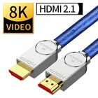 Настоящий HDMI 2,1 кабель Ultra-HD (UHD) 8K HDMI 2,1 кабель 48Gbs с аудио и Ethernet HDMI шнур 1 м 2 м 5 м 10 м 15 м 20 м HDR 4:4:4