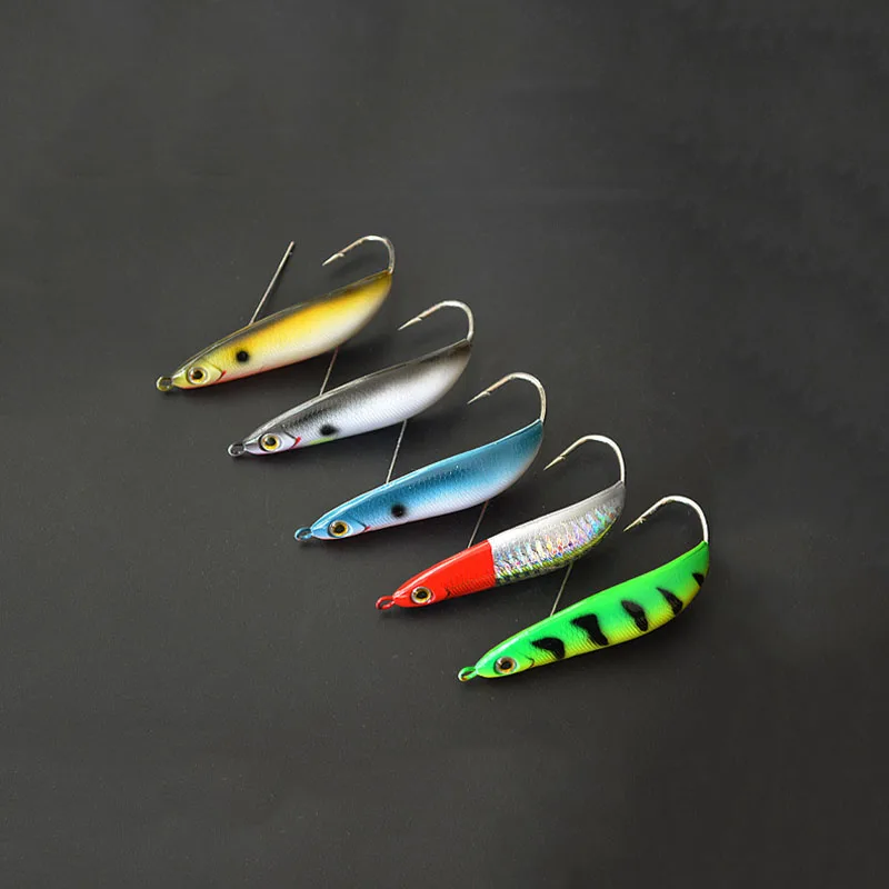 

75 мм/20g искусственные одинарный крючок высокое качество металла для доставки прикорма и оснастки 3D глаза анти-коррозия пресноводный жестка...