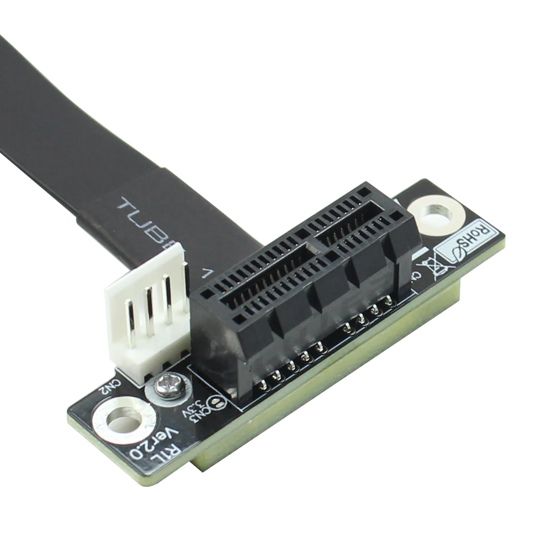 90 градусов прямоугольный удлинитель PCIe 3 0x1 к x1 R11SL 8G/bps высокоскоростной шина PCI