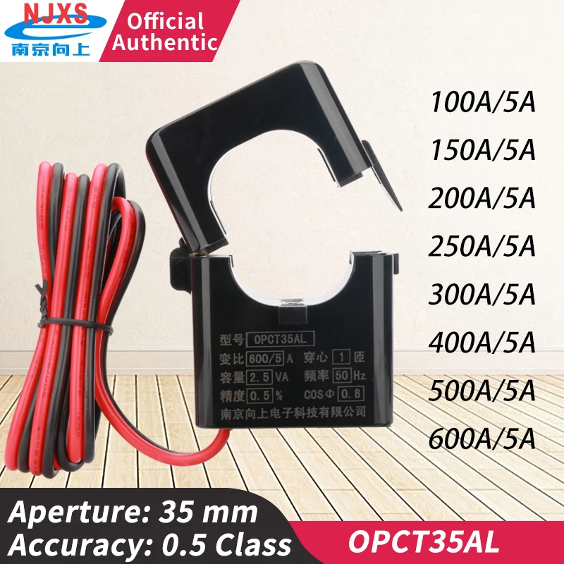 

Split Core Current Transformer Clamp CT OPCT35AL 100A/5A 200A/5A 300A/5A 400A/5A 600A/5A Split Core Sensor