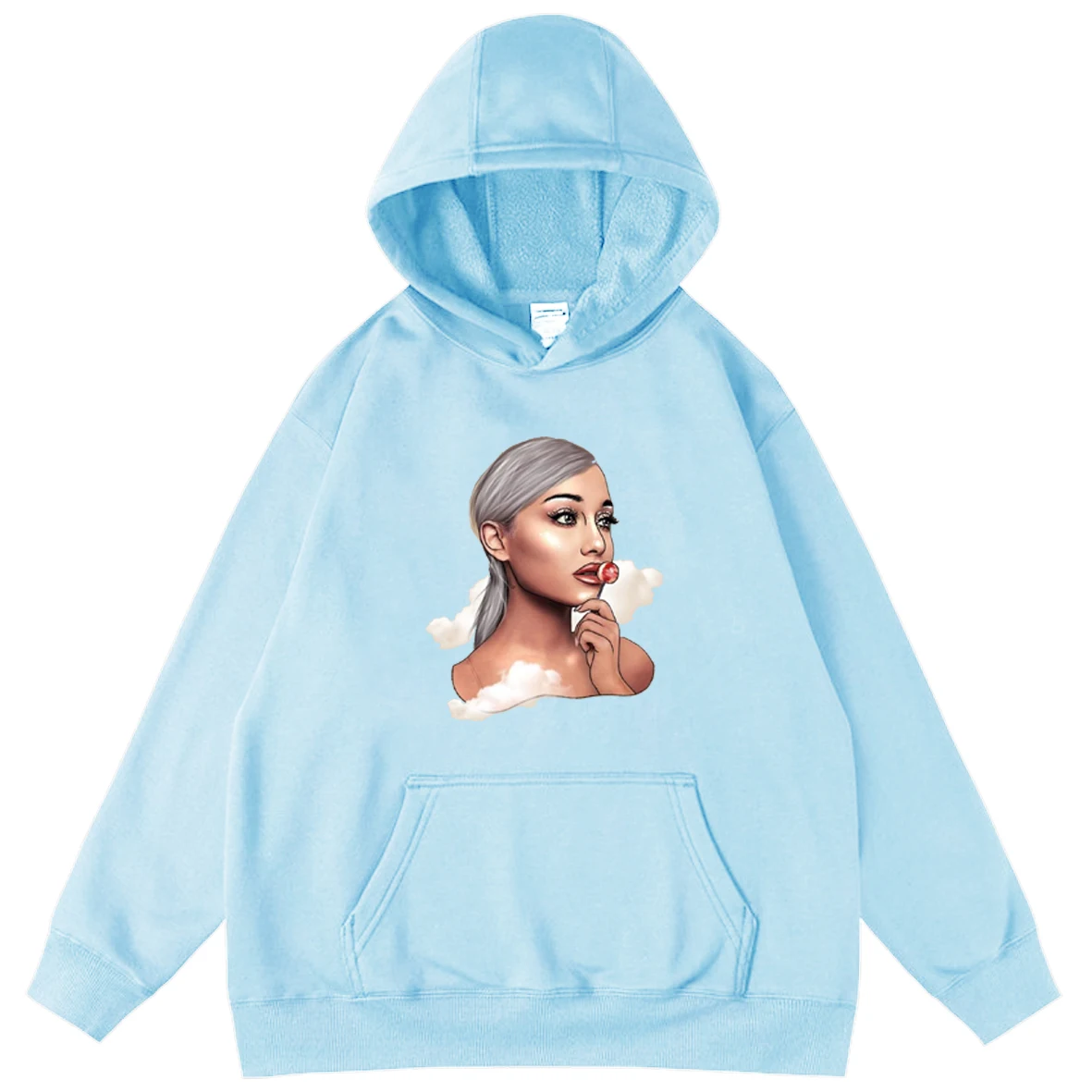 

Ariana Grande Cool Boy and Girl Hoodie Sweatshirt Children's Hooded Sweater Harajuku Printed Oversized Hoodies Popular Style