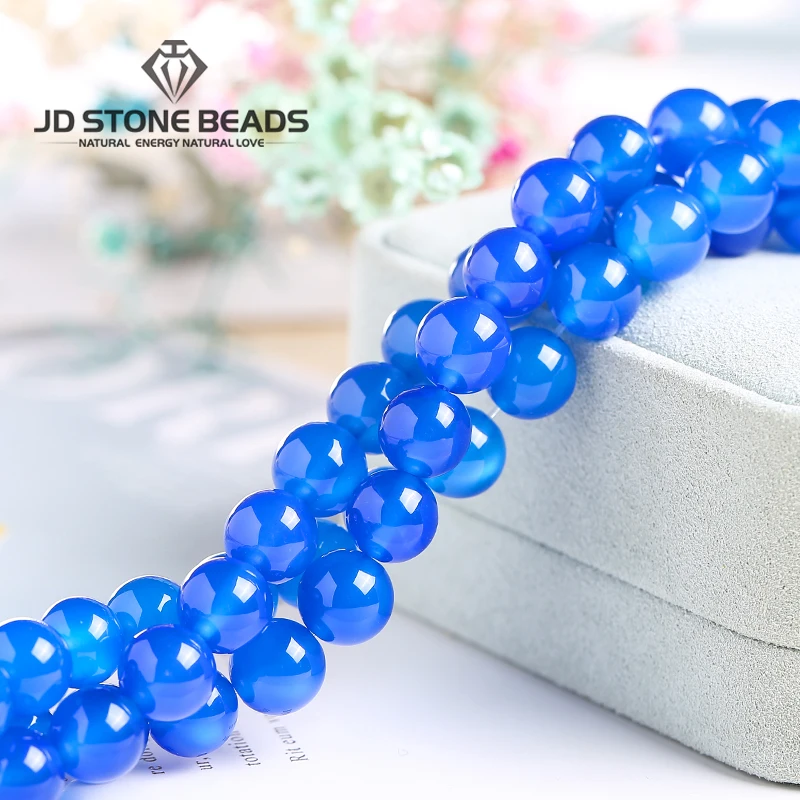 Бусины с голубым агатом 5 цветов полуготовые цветные красители для браслетов
