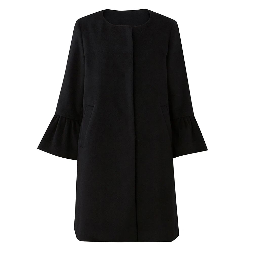 Metersbonwe Женское пальто верхняя одежда зимняя с расклешенными рукавами Модное