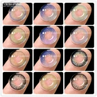 Цветные контактные линзы EYESHARE для глаз 2 шт. косметические цветные линзы ed синие зеленые натуральные линзы контактные линзы Красота Макияж глаз
