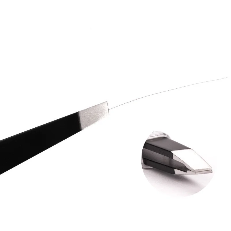 Изогнутый пинцет для бровей из нержавеющей стали 1 шт. удаления волос на лице