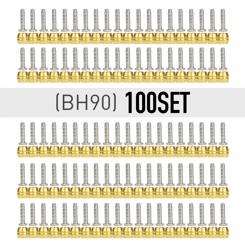 BH90 100 set 5/20/50/100 set Connector Original BH59 BH90 Olive Needle Sleeve Is Mainly Applied To DEORE SLX XT Bike Brake accessories - Цвет: BH90 100 set
