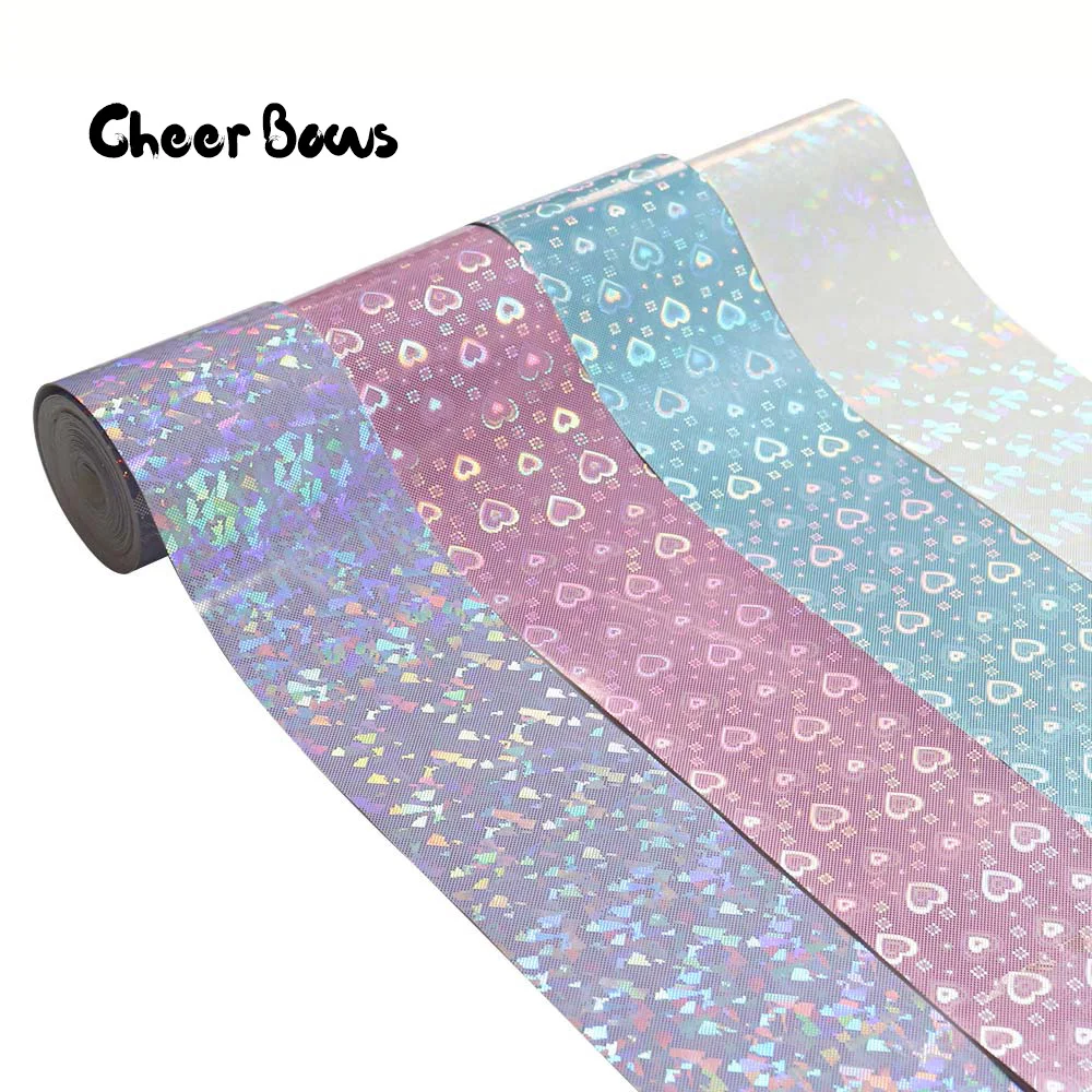 2 ярдов 3 &quot(75 мм) Лазерная кожаная лента симфония сладкое сердце конфетный цвет