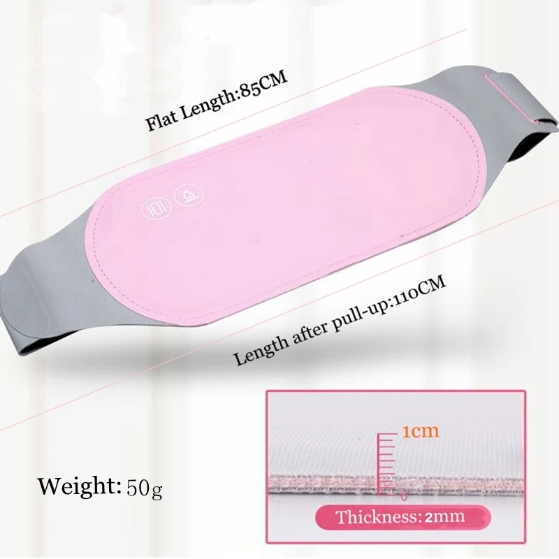 Моющийся Дальний инфракрасный беспроводной теплый пояс для матки с