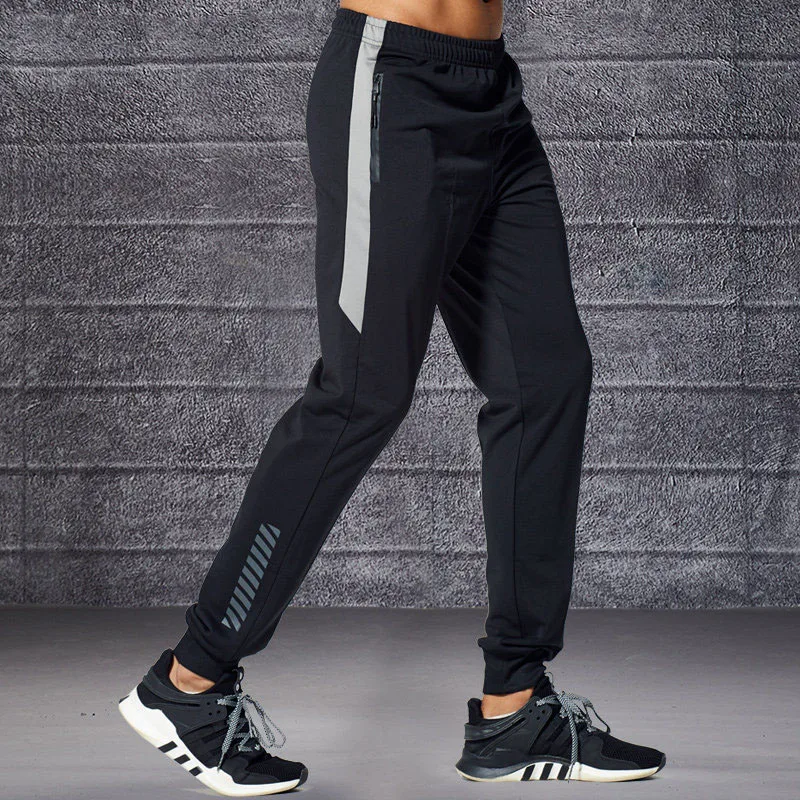 Мужские спортивные штаны с карманами на молнии брюки для быстрого бега фитнеса