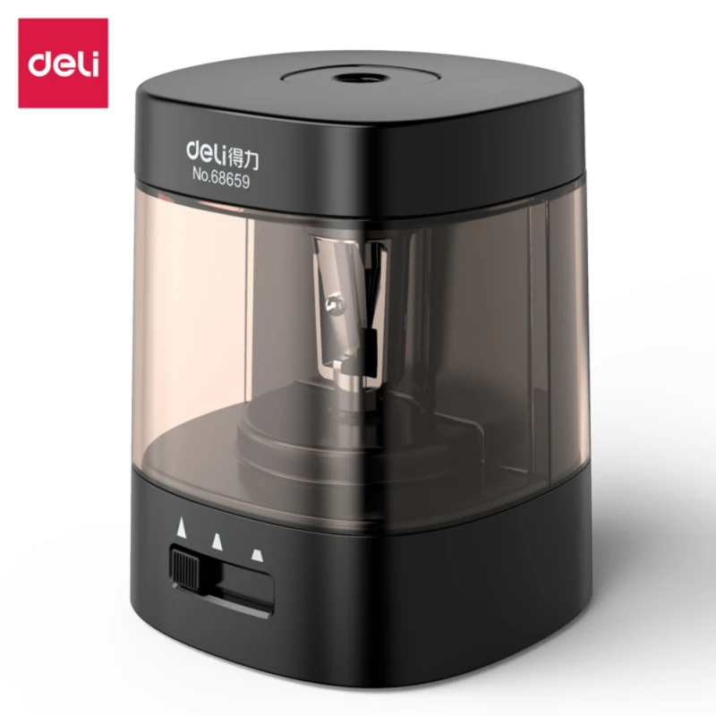 

Deli Electric Pencil Sharpener USB rechargeable, number of gears adapts to different nib thickness 65*75*80mm