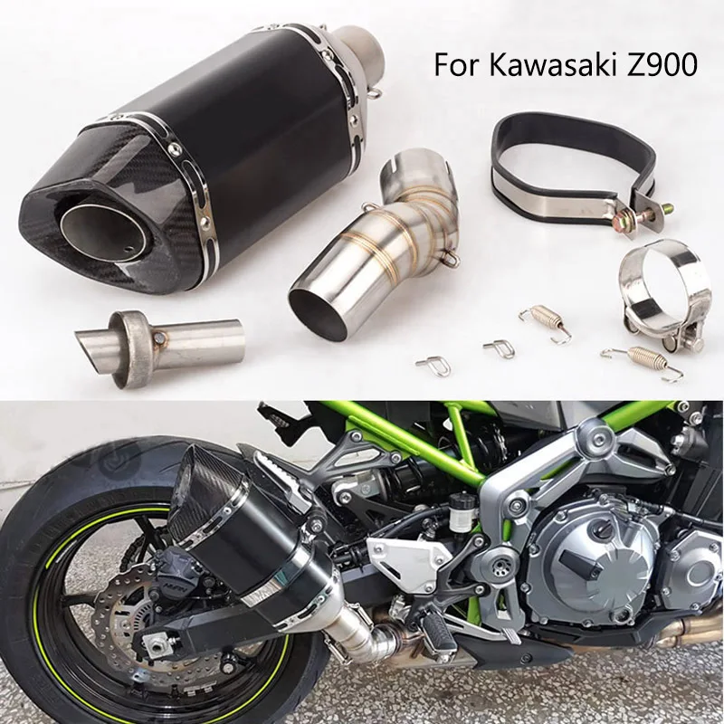 Выхлопная труба для мотоцикла Kawasaki Z900 выхлопная 51 мм средней длины