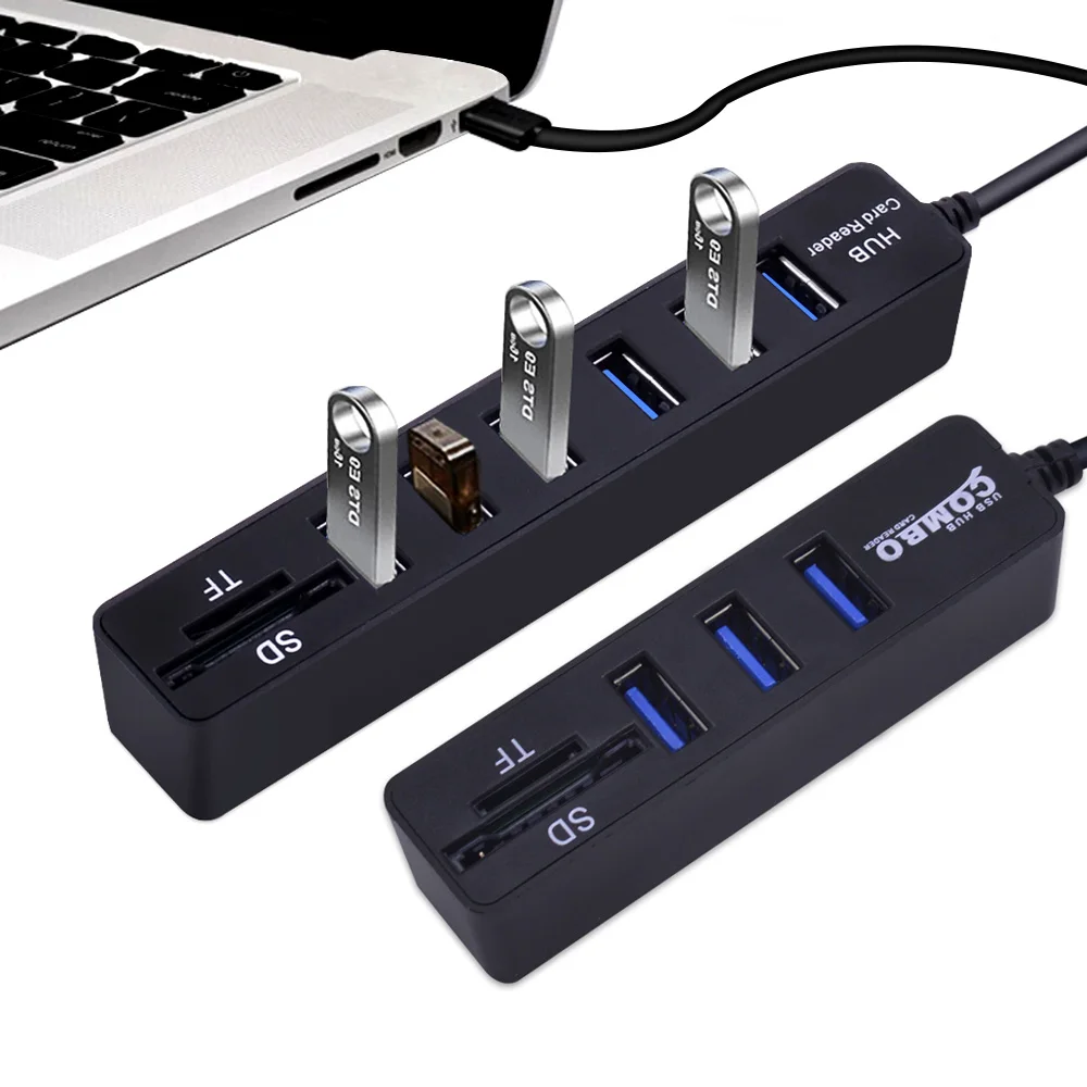 CHIPAL 2 в 1 usb хаб 3 / 6 Порты USB 0 концентратор высокой Скорость Мульти разветвитель