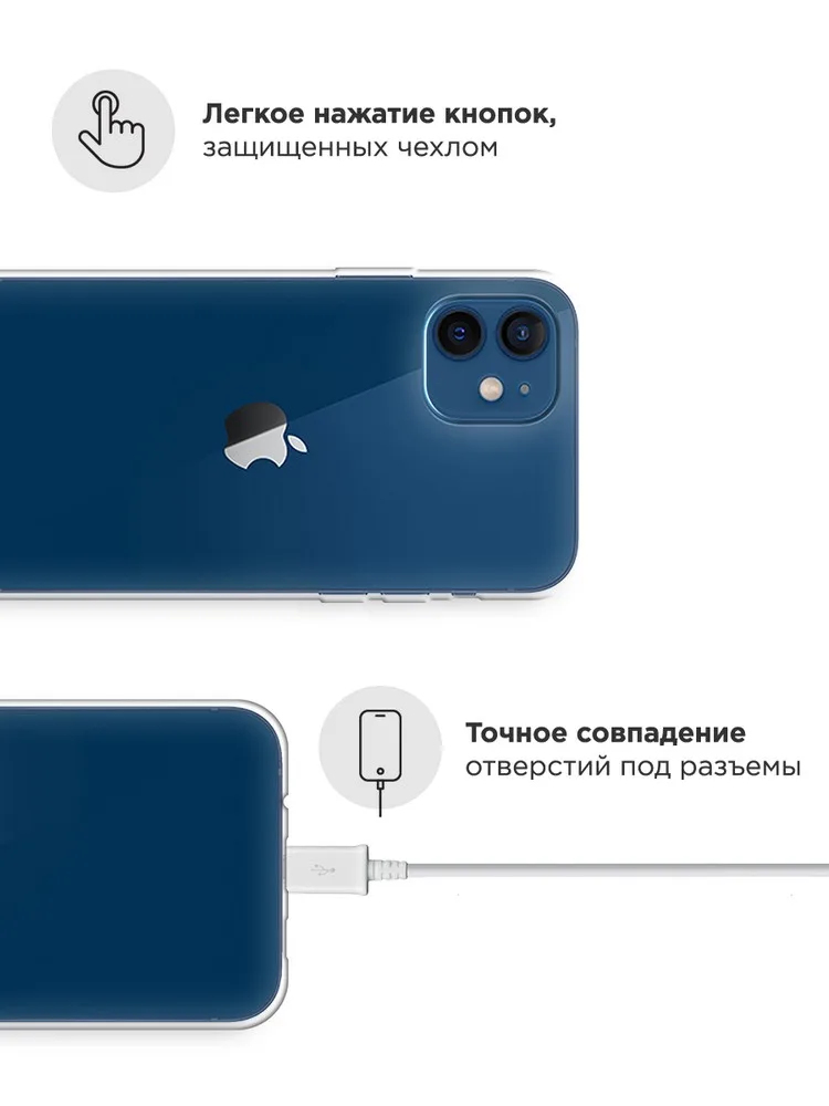 Силиконовый прозрачный чехол для Apple iPhone 12 Mini с бампером из термопластичного полиуретана задняя крышка аксессуары для телефонов мобильной связи и защитный клип-чехол.