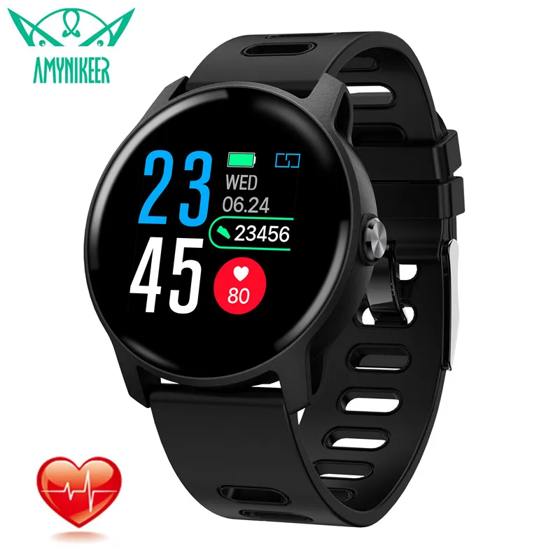 AMYNIKEER smart watch S08 браслет для занятий спортом motion мониторинга шагомер сердечного