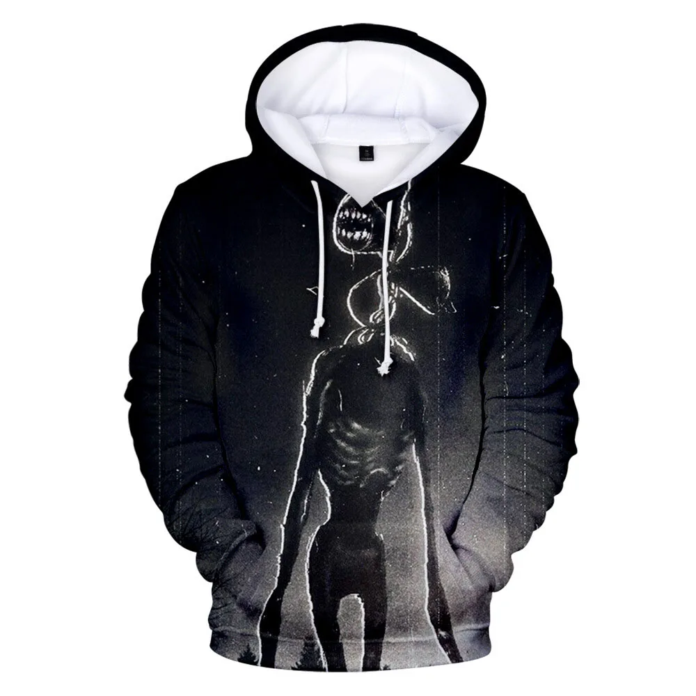 

Siren Head Print Men/Women Hooded sweatshirt warm and comfatable Casual streetwear Hoodies max Size 6XL
