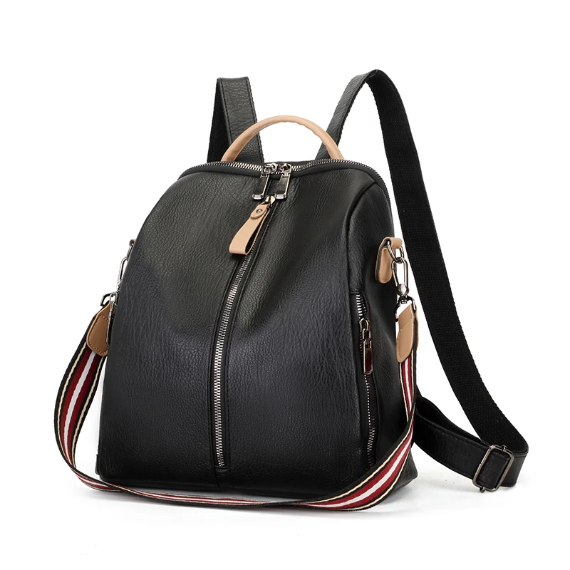 Рюкзак с защитой от кражи Одноцветный рюкзак дизайнерские рюкзаки для женщин