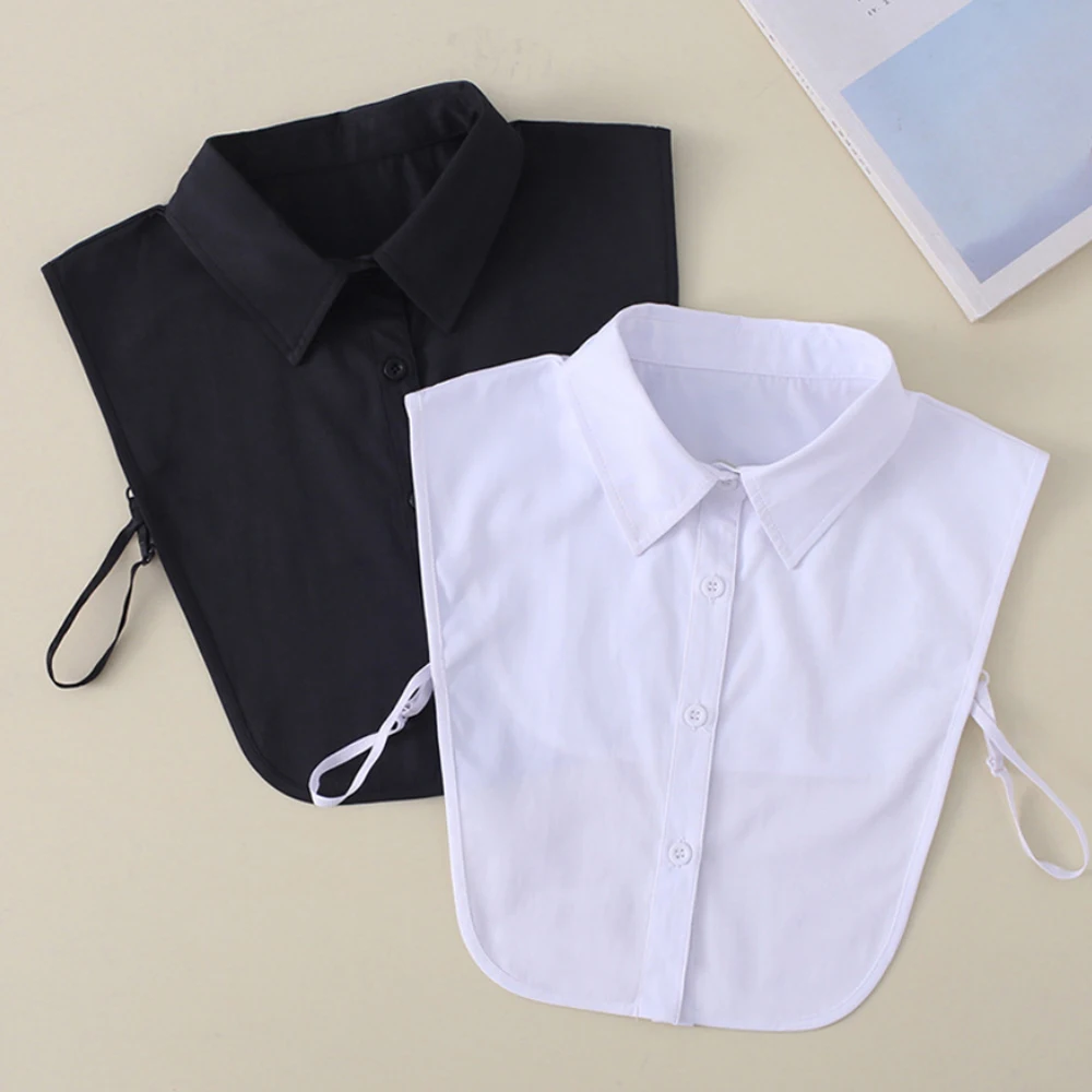 

Ladies Women Adult Detachable Lapel Shirt Fake Collar Fashion Solid Color False Blouse Neckwear Clothing Accessories
