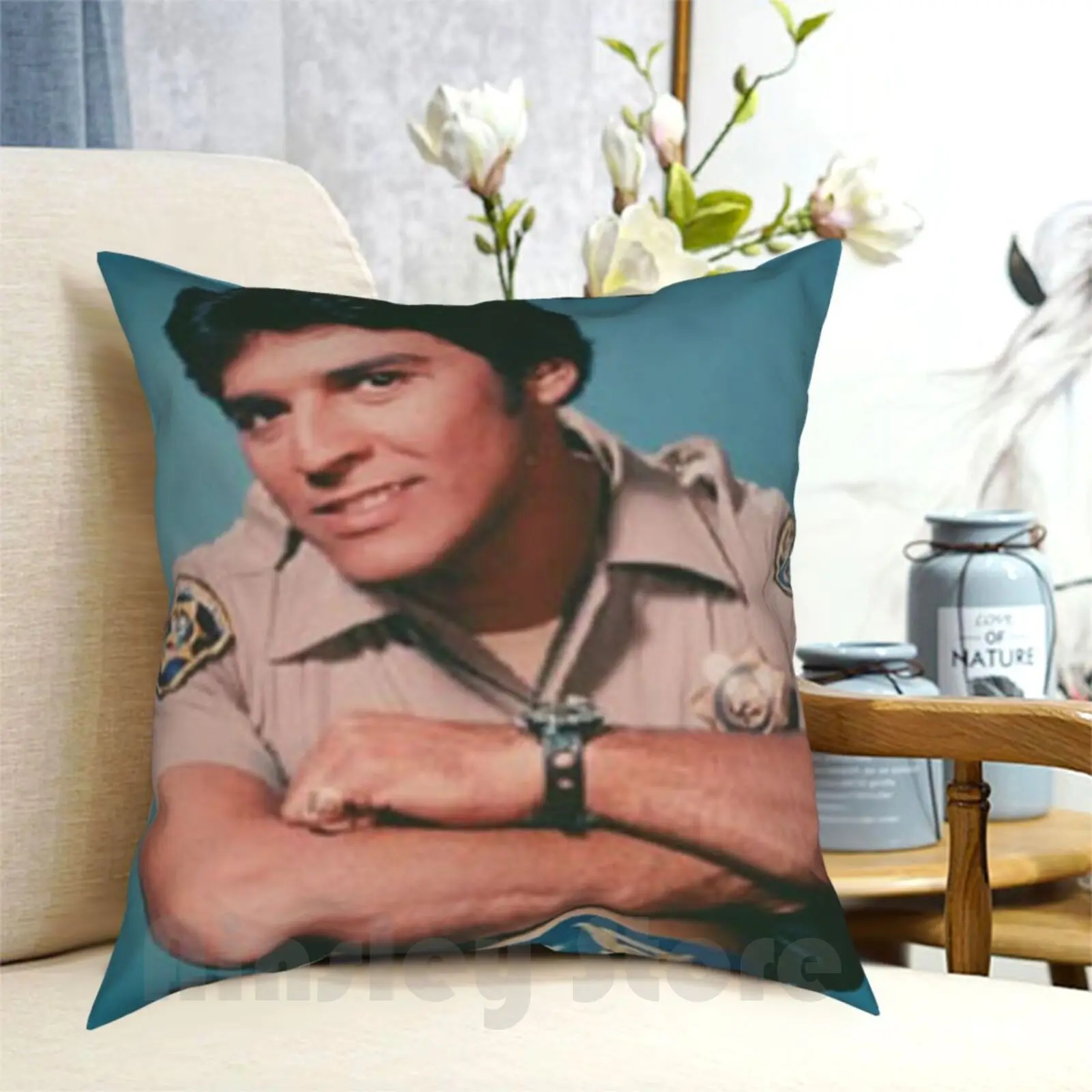 

Erik Road Ponch винтажный дизайн 70 подушки Чехол с принтом для дома мягкая подушка для копов на шоссе патрульные чипы 70S