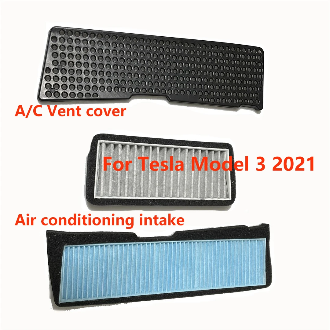 

Вентиляционная Крышка A/C для Tesla Model 3 2021, воздухозаборник кондиционера, Защитная крышка для комнаты двигателя, фотофильтр