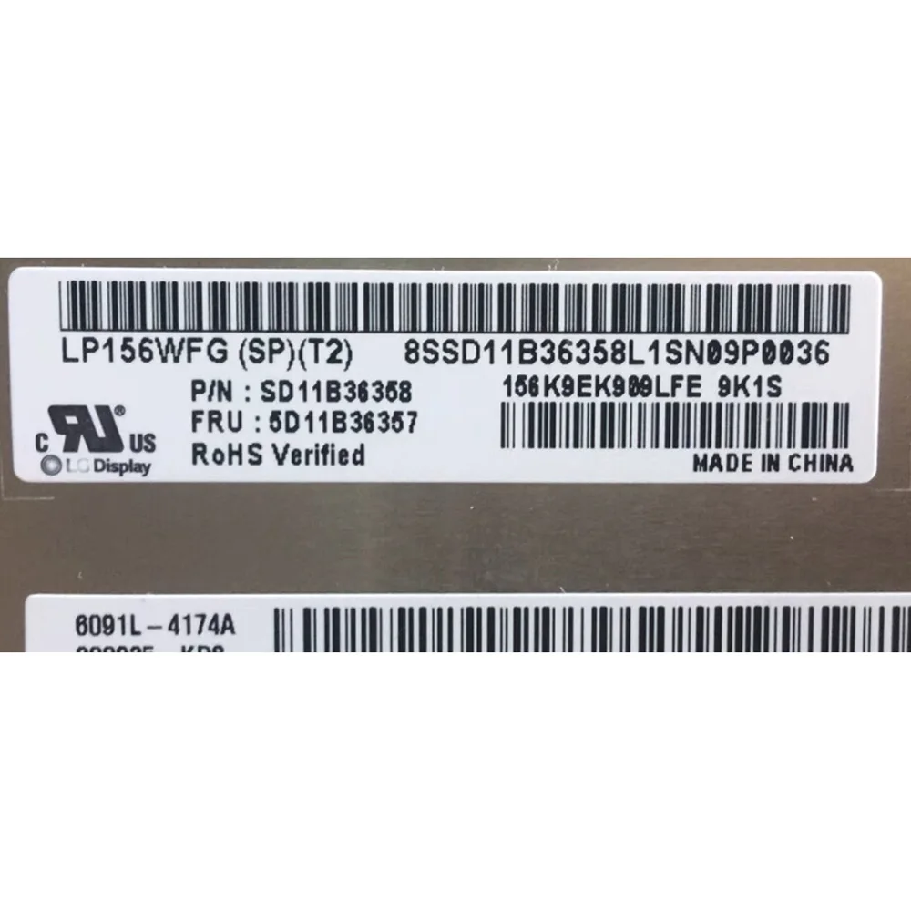 Замена матрицы дисплея ноутбука LP156WFG-SPT3 LP156WFG-SPT2 LP156WFG-SPT5 EDP 40 контактов 165 ГЗ IPS