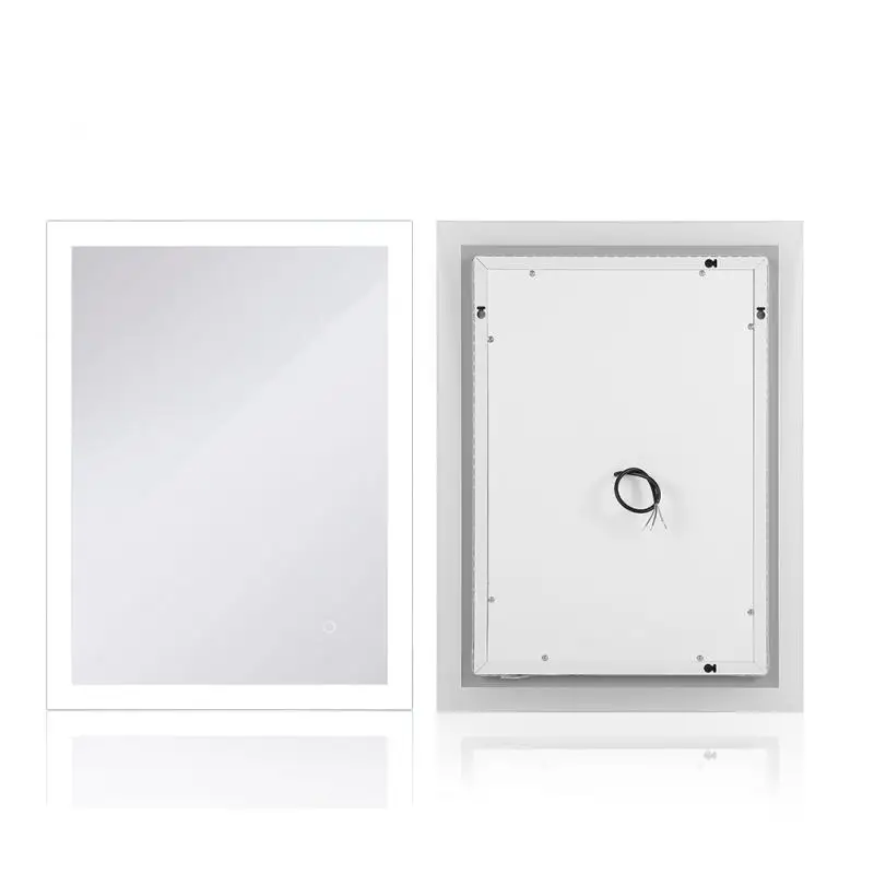 

3sizes Rectangular Bath Bathroom Mirror Anti Fog Mirror Beauty Makeup LED Mirror White LED Light Wall Mounted Bath Mirrors