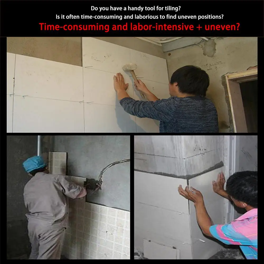 

2021 Manual tile Locator Wall Tiles regulator Height Adjustment Positioner Leveler Ceramic Fine Thread Rising Construction Tool