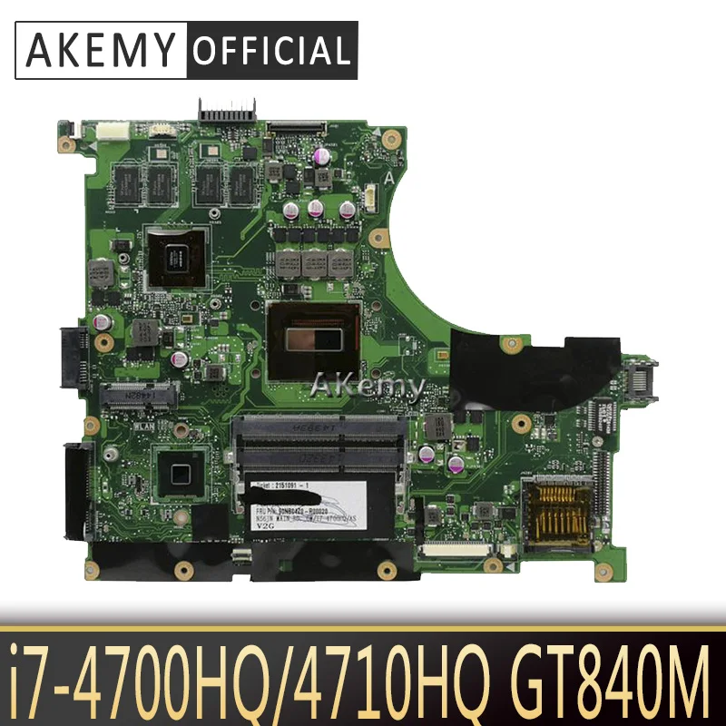 Материнская плата для ноутбука Akem N56JN ASUS N56J N56 Тестовая оригинальная материнская