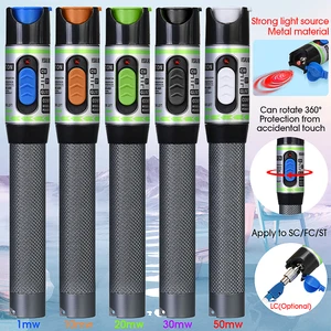 Тестер волокна с красным источником света COMPTYCO, Визуальный дефектоскоп, совместим с разъемом st fc sc, 30 км20 км10 км5 км