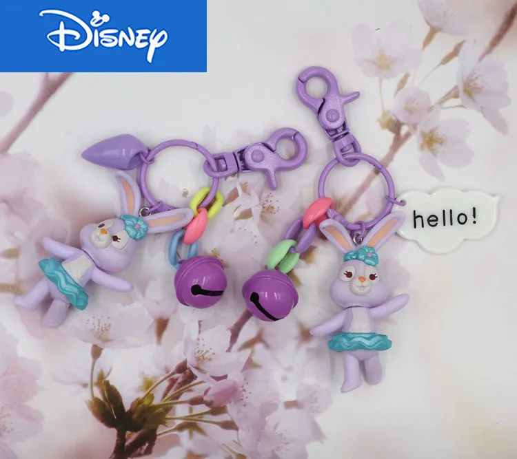 

Disney Wrap Gift Keyring Cute New Woman Fashion Pendant Duffy Stella Rabbit Key Chain Doll Colored Keychain